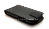 Photo 7 — Leather case cover with vertical opening for the BlackBerry Q10, Black with large texture