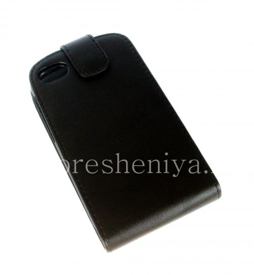 Photogallery for ブラックベリーQ10のための垂直開口部を備えたレザーケースカバー, ブラック、細かいテクスチャ product