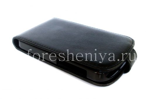 Photogallery for ブラックベリーQ10のための垂直開口部を備えたレザーケースカバー, ブラック、細かいテクスチャ product