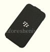 Photo 7 — Original Ledertasche mit vertikal öffnender Abdeckung Leder Flip Shell für BlackBerry Q5, Schwarz (Schwarz)