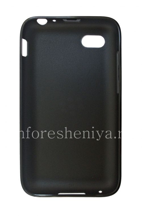 Photogallery for La boîte d&#39;origine de silicone scellée Soft Shell Case pour BlackBerry Q5, Noir (Black) product