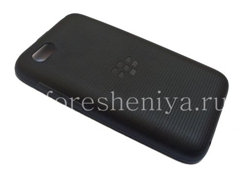 Photogallery for La boîte d&#39;origine de silicone scellée Soft Shell Case pour BlackBerry Q5, Noir (Black) product