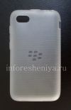 Photo 1 — Funda de silicona original compactado caso de Shell suave para BlackBerry Q5, White (Blanco / Borrar)