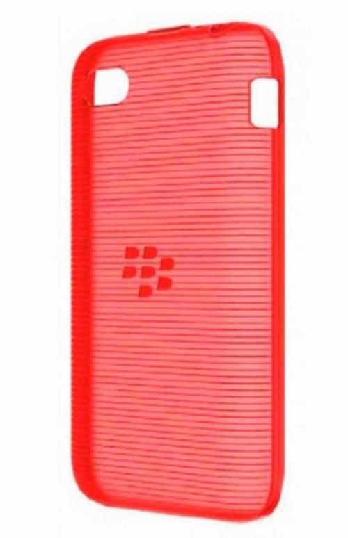 Photogallery for La boîte d&#39;origine de silicone scellée Soft Shell Case pour BlackBerry Q5, Red (rouge) product