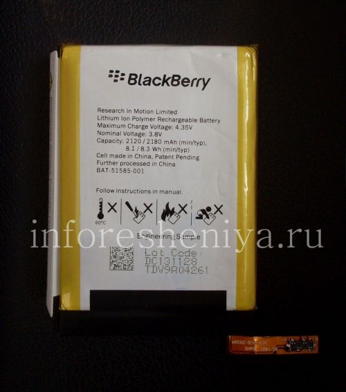 Photogallery for মূল ব্যাটারি বিএটি-51585-001 BlackBerry Q5 জন্য product