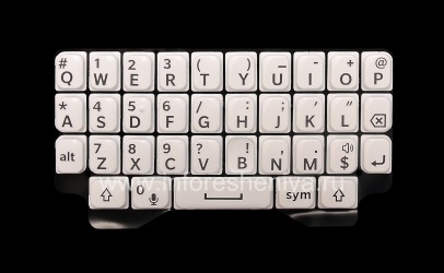 Die ursprüngliche englische Tastatur BlackBerry Q5, Weiß