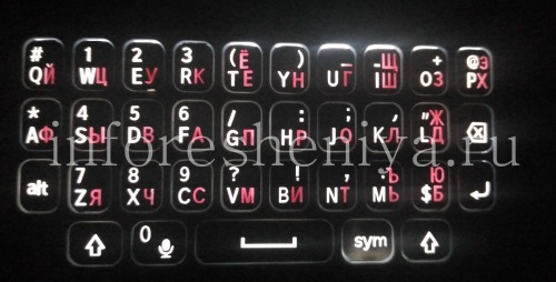 Photogallery for রাশিয়ান কীবোর্ড BlackBerry Q5, কালো product