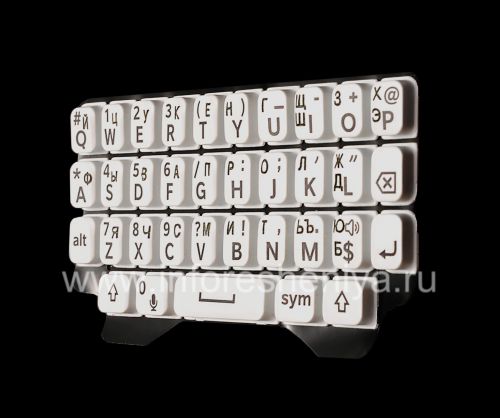 Photogallery for Keyboard Rusia BlackBerry Q5 (ukiran), putih product