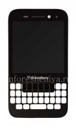 স্পর্শ পর্দা এবং কোনো কিছুর সরু ফ্রেম সঙ্গে মূল LCD স্ক্রিন সমাবেশ BlackBerry Q5 থেকে, ব্ল্যাক স্ক্রিন টাইপ 001/111
