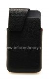 Photo 1 — Original Leather Case with Clip for Leather Swivel Holster BlackBerry Z10 / 9982, Black