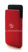 Photo 3 — মূল ফ্যাব্রিক কভার পকেট microfiber পকেট থলি BlackBerry Z10 জন্য / 9982, রেড (লাল)
