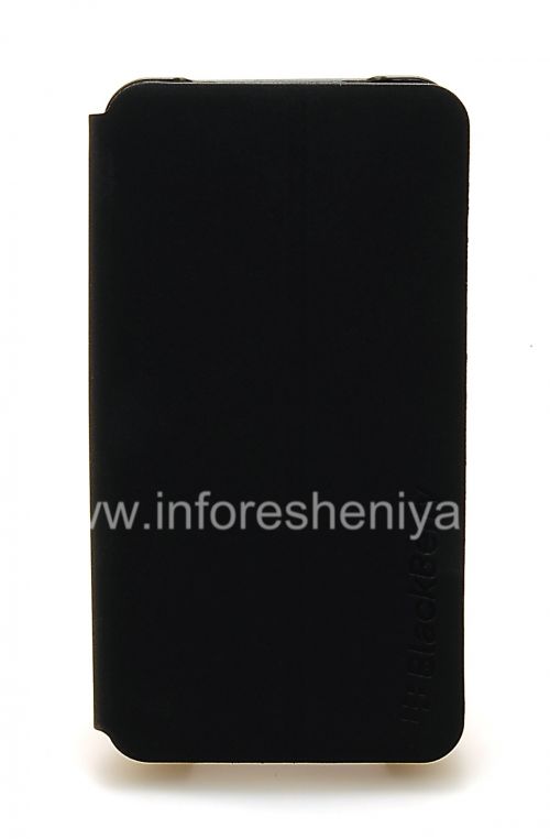 Photogallery for غطاء الأصلي مجتمعة فتح أفقيا فليب شل القضية لبلاك بيري Z10, أسود (أسود) product