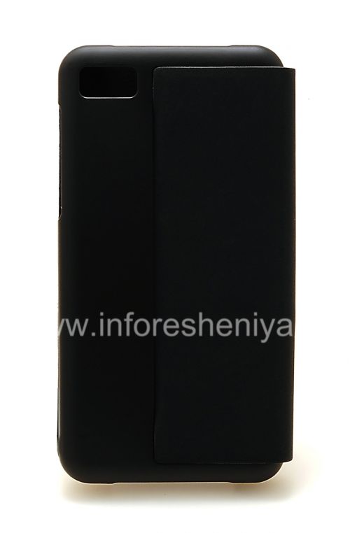 Photogallery for غطاء الأصلي مجتمعة فتح أفقيا فليب شل القضية لبلاك بيري Z10, أسود (أسود) product