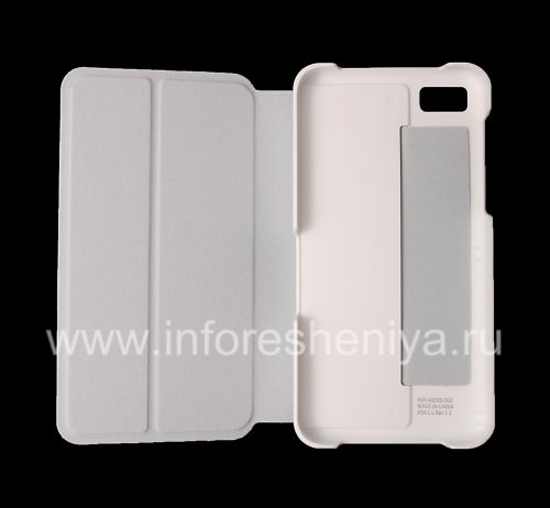 Photogallery for غطاء الأصلي مجتمعة فتح أفقيا فليب شل القضية لبلاك بيري Z10, الأبيض (وايت) product