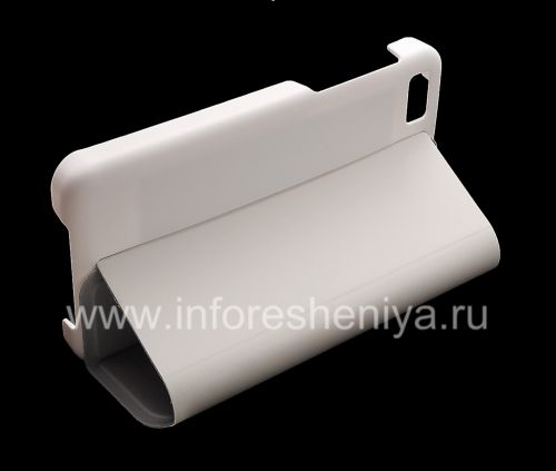 Photogallery for غطاء الأصلي مجتمعة فتح أفقيا فليب شل القضية لبلاك بيري Z10, الأبيض (وايت) product