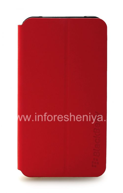 Photogallery for غطاء الأصلي مجتمعة فتح أفقيا فليب شل القضية لبلاك بيري Z10, الأحمر (الأحمر) product