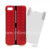 Photo 9 — 原来的塑料盖，盖带支架功能变换硬壳案例BlackBerry Z10, 红色（红色）