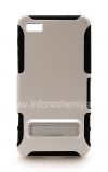 Photo 1 — Cas d'entreprise durcis cas actif Seidio avec support métallique pour BlackBerry Z10, nacre blanche (blanc brillant)