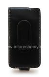 Photo 2 — Isignesha Isikhumba Case ngezandla Monaco Flip / Book Type Isikhumba Case for BlackBerry Z10, Black (Black), zibheka okuvula (Flip)