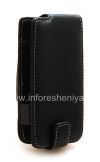 Photo 4 — / Étui en cuir Signature cuir Case main de Monaco Flip Type de livre pour le BlackBerry Z10, Noir (Noir), ouverture verticale (Flip)