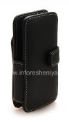 Photo 4 — Signature Ledertasche handgefertigt Monaco Flip / Book Type Ledertasche für Blackberry-Z10, Black (Schwarz), horizontale Öffnung (Buch)