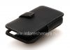 Photo 13 — / Étui en cuir Signature cuir Case main de Monaco Flip Type de livre pour le BlackBerry Z10, Noir (Noir), ouverture horizontale (Livre)