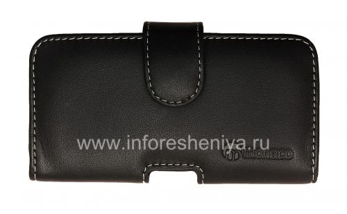Photogallery for Clip main Case-poche Signature cuir Monaco Vertical / Horisontal Housse Type de cuir pour le BlackBerry Z10 / 9982, Noir (Noir), Horizontal (Horisontal) product