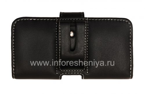 Photogallery for Clip main Case-poche Signature cuir Monaco Vertical / Horisontal Housse Type de cuir pour le BlackBerry Z10 / 9982, Noir (Noir), Horizontal (Horisontal) product