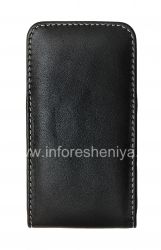 Piel estilo clip de bolsillo hecho a mano Caso Caso Tipo de piel Monaco vertical / Horisontal bolsa para BlackBerry Z10 / 9982, Negro (negro), vertical (vertical)
