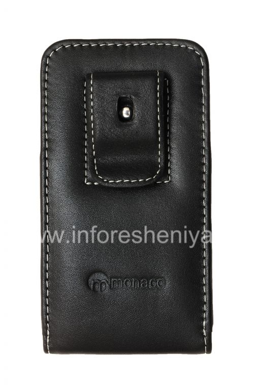 Photogallery for Clip main Case-poche Signature cuir Monaco Vertical / Horisontal Housse Type de cuir pour le BlackBerry Z10 / 9982, Noir (Noir), Portrait (Vertical) product