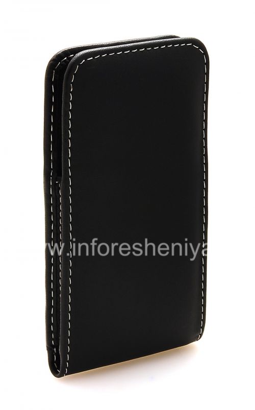 Photogallery for Clip main Case-poche Signature cuir Monaco Vertical / Horisontal Housse Type de cuir pour le BlackBerry Z10 / 9982, Noir (Noir), Portrait (Vertical) product