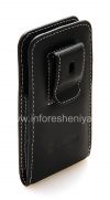 Photo 5 — Signature Leather Case-Tasche handgefertigt Clip Monaco Vertikale / Horizontale Pouch Type Ledertasche für Blackberry-Z10 / 9982, Schwarz (Black), Porträt (vertikal)