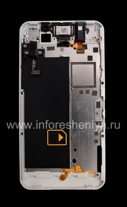 Photogallery for ブラックベリーZ10用オリジナルのベゼル・アセンブリー, ホワイト、T1 product