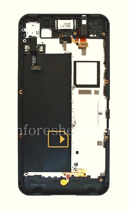 Photogallery for ブラックベリーZ10用オリジナルのベゼル・アセンブリー, ブラック、T3 product
