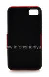 Photo 2 — penutup berlubang kasar untuk BlackBerry Z10, Black / Red