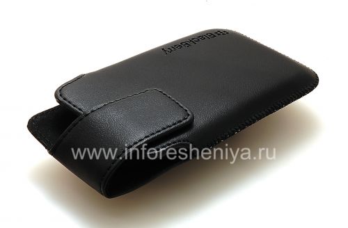 Photogallery for Ledertasche mit Clip für Blackberry-Z10 / 9982, Schwarz mit feiner Struktur product