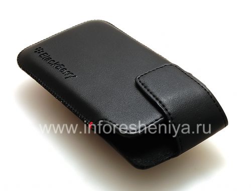 Photogallery for Ledertasche mit Clip für Blackberry-Z10 / 9982, Schwarz mit feiner Struktur product