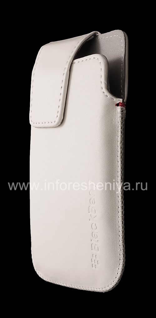 Photogallery for Ledertasche mit Clip für Blackberry-Z10 / 9982, Weiß mit feiner Struktur product