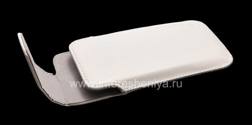 Photogallery for Ledertasche mit Clip für Blackberry-Z10 / 9982, Weiß mit feiner Struktur product