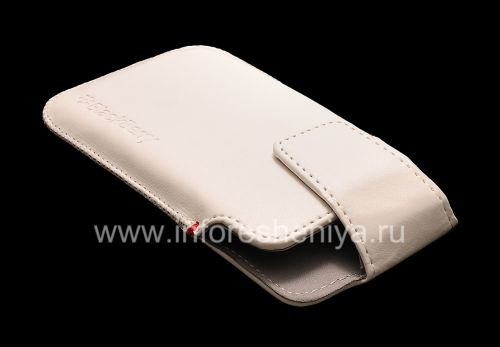 Photogallery for Ledertasche mit Clip für Blackberry-Z10 / 9982, Weiß mit feiner Struktur product