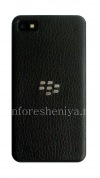 Photo 1 — Cubierta trasera exclusiva para BlackBerry Z10, Negro, "piel", con una gran textura