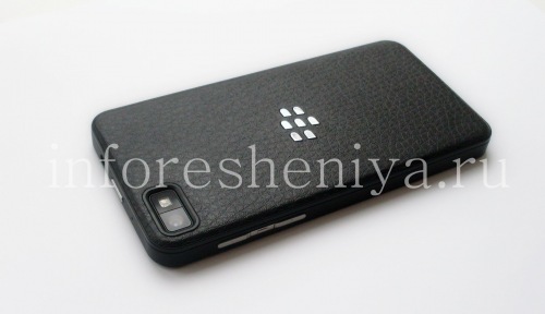 Photogallery for Exclusive Back Cover for BlackBerry Z10, Black, &quot;skin&quot;, with large texture product