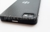 Photo 9 — Cubierta trasera exclusiva para BlackBerry Z10, Negro, "piel", con una gran textura