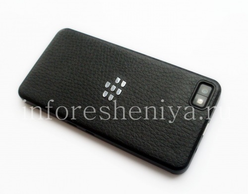 Photogallery for Exclusive Back Cover for BlackBerry Z10, Black, &quot;skin&quot;, with large texture product