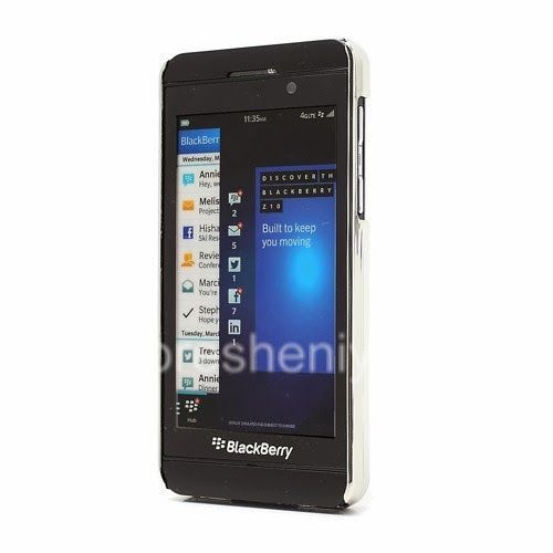 Photogallery for Plastic bag-cover with leather inserts for the BlackBerry Z10, The black product