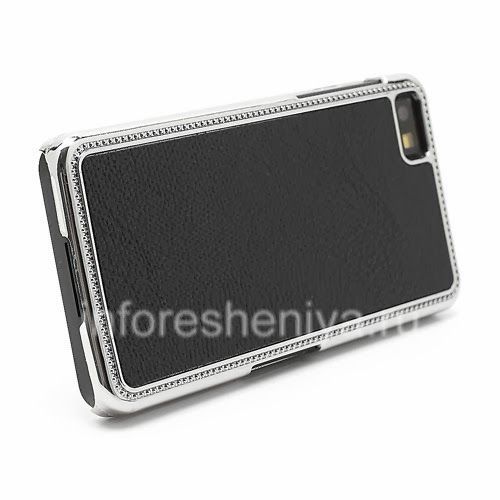 Photogallery for Plastic bag-cover with leather inserts for the BlackBerry Z10, The black product