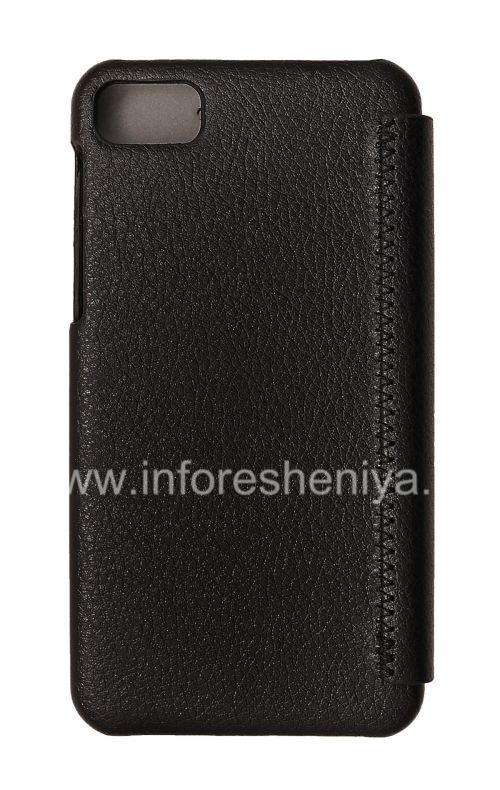 Photogallery for توقيع جلد حالة DiscoveryBuy افتتاح الأفقي للبلاك بيري Z10, أسود product