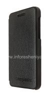 Photo 3 — অনুভূমিকভাবে DiscoveryBuy BlackBerry Z10 খোলার জন্য স্বাক্ষর চামড়া কেস, কালো
