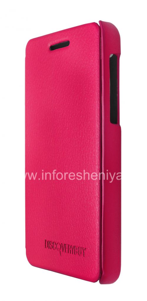 Photogallery for توقيع جلد حالة DiscoveryBuy افتتاح الأفقي للبلاك بيري Z10, وردي product