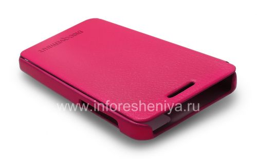 Photogallery for توقيع جلد حالة DiscoveryBuy افتتاح الأفقي للبلاك بيري Z10, وردي product